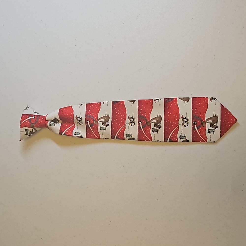 AMERICAN GREETINGS CLIP ON TIE BOYS SOCCER PENGUIN REINDEER CHRISTMAS HOLIDAY